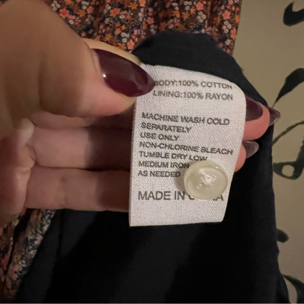 BNWT Trovata birds of paradise ARDEN DRESS CARDINAL DITSY size L floral CL - Picture 10 of 11